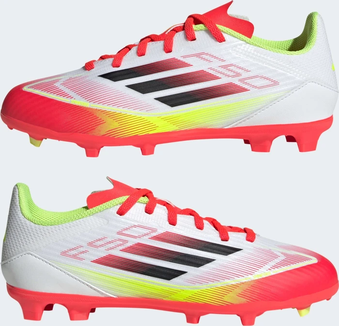 adidas F50 League FG/MG cloud white/core black/solar yellow (Junior)