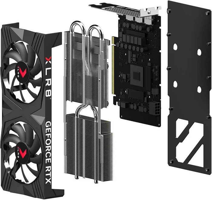PNY GeForce RTX 4060 Ti XLR8 Gaming Verto OC Dual Fan, 8GB GDDR6, HDMI, 3x DP