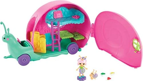 Mattel Enchantimals - Blütenpark Schneckentempo-Camper Saxon Snail & Dawdle