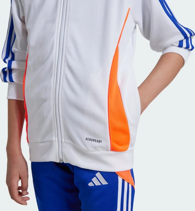 adidas Tiro 24 Trainingsjacke white/app solar red/lucid blue (Junior)