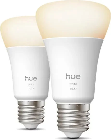 Philips HUE White Smart LED A60 E27 1100 9.5W, 2 Stück
