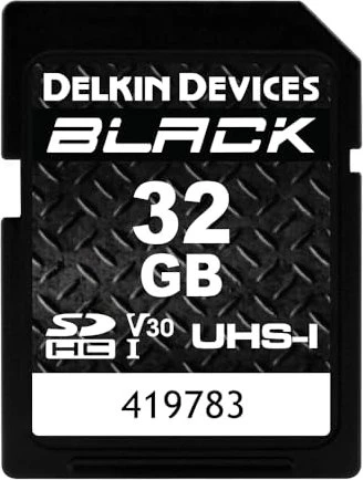 Delkin Black R90/W90 32GB, UHS-I U3, Class 10