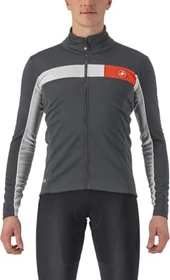 Castelli Mortirolo 6S Fahrradjacke dark grey/silver grey/red reflex (Herren)