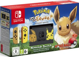 Nintendo Switch - Pokémon: Let's Go - Evoli! Bundle schwarz/braun/gelb