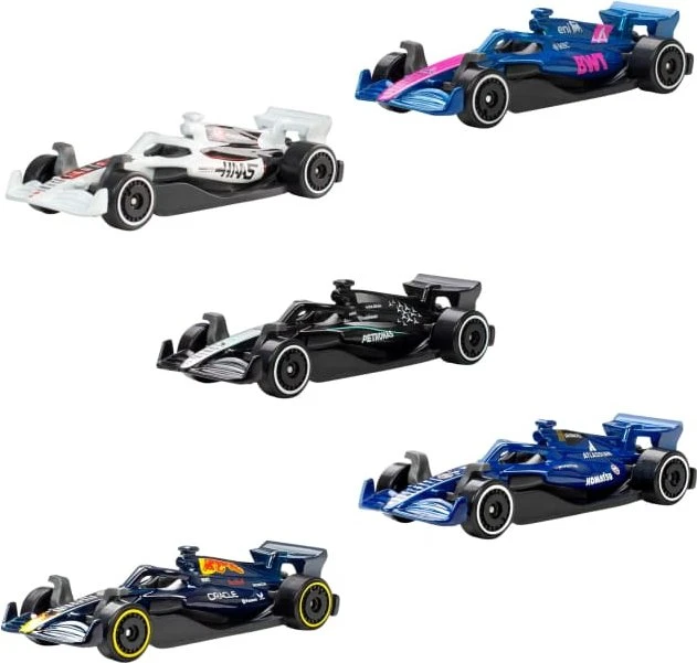 Mattel GmbH HW Formel 1 5er-Pack