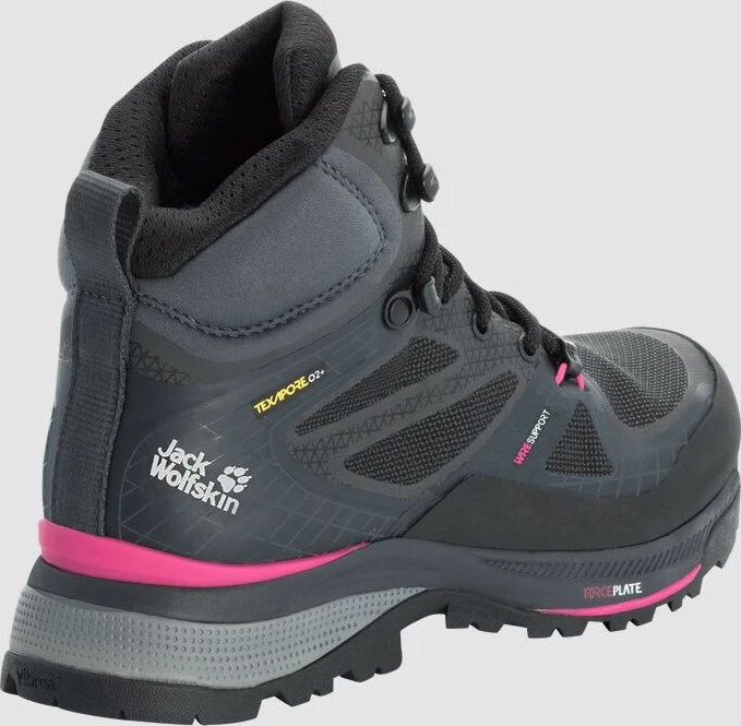 Jack Wolfskin Force Trekker Texapore Mid black/pink (Damen)