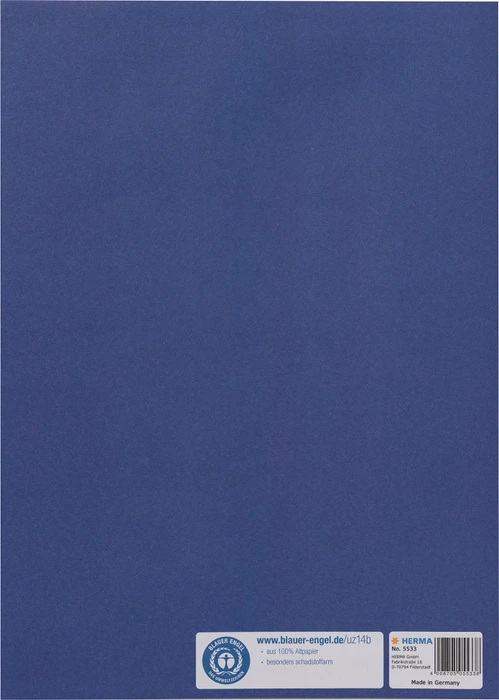 Herma Heftschoner Papier, A4, dunkelblau, 10er-Pack