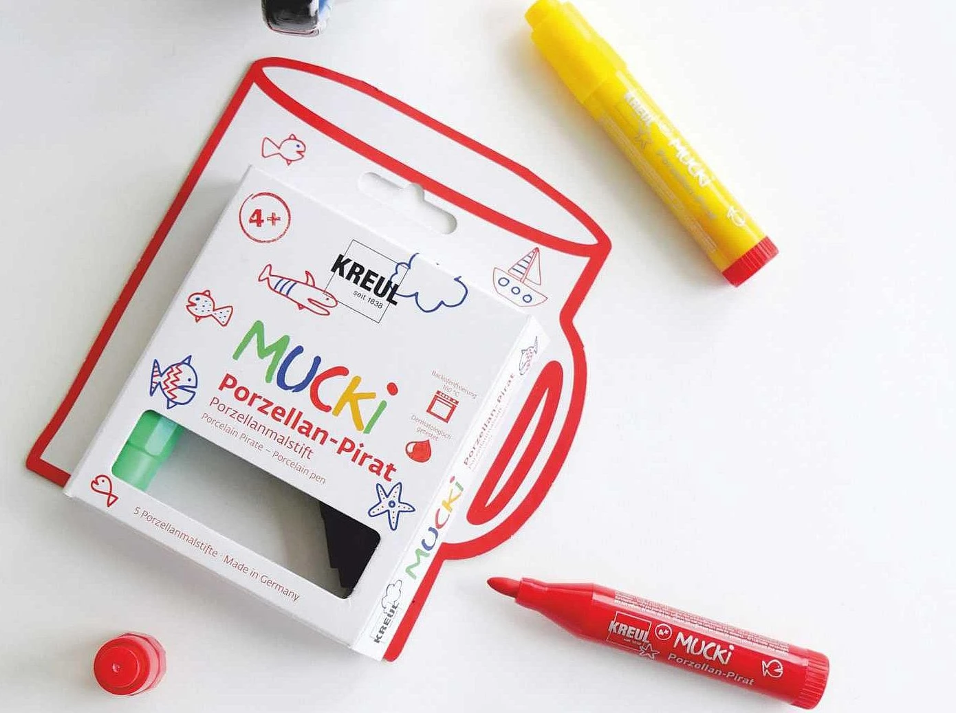 Kreul KREUL MUCKI Stoff-Sternchen Stoffmalstift 5er Set Kreul KREUL MUCKI Stoff-Sternchen Stoffmalstift 5er Set