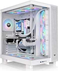 Thermaltake View 380 XL TG ARGB Snow, weiß, Glasfenster (CA-11E-00M6WN-00)