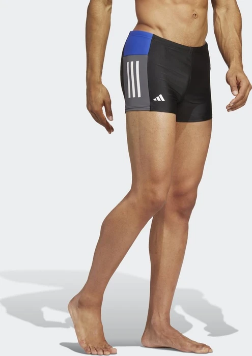 adidas Colorblock 3-Streifen Badehose black/semi lucid blue/white (Herren)