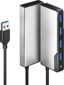 Alogic USB-A Fusion SWIFT 4-in-1 Hub, USB-A 3.0 [Stecker] (UAFUUA-SGR)