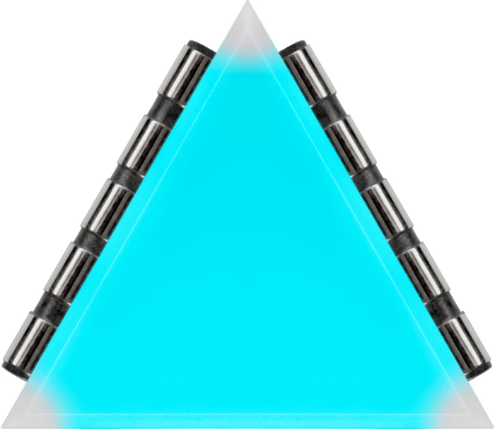 Corsair iCUE LC100 Case Accent Lighting Panels Mini Triangle Starter Kit, RGB-Beleuchtungsset, 9er-Pack, schwarz