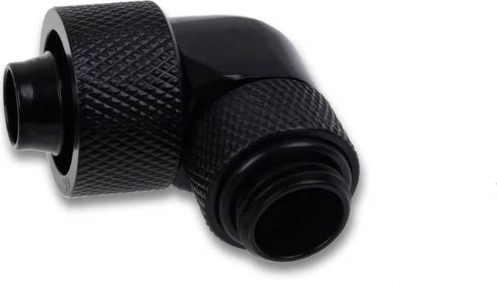 Alphacool Eiszapfen 90° Schlauchanschluss G1/4" auf 16/10mm, deep black, 4er-Pack