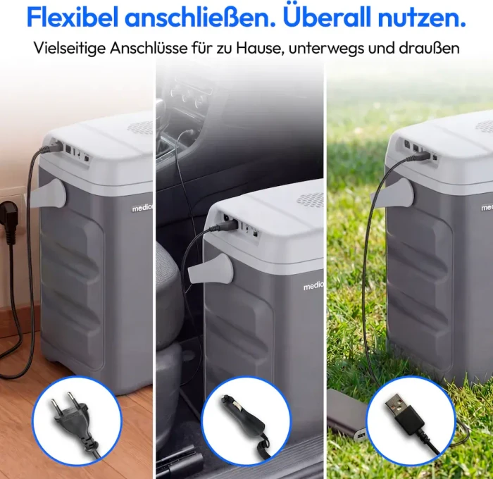 Medion Life MD 370030 Thermoelektro-Kühlbox grau