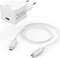 Hama Schnellladegerät mit Ladekabel USB-C Mini-Ladegerät PD 20W 1.0m weiß Vorschaubild
