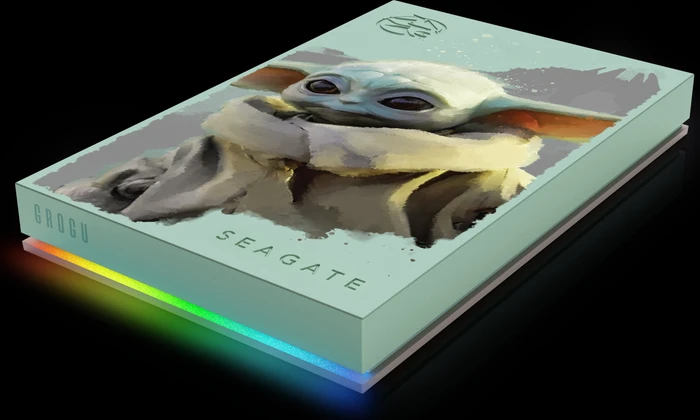 Seagate FireCuda Gaming HDD - Grogu Special Edition, 2TB, +Rescue, USB 3.0 Micro-B