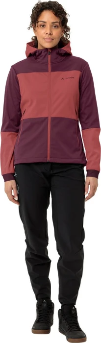 Vaude Qimsa Hooded Softshell Fahrradjacke cassis (Damen)