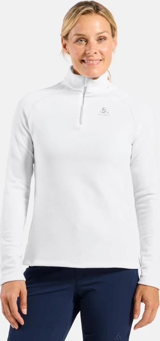 Odlo Rigi Mid Layer Half Zip Laufshirt langarm weiß (Damen)