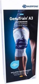 Bauerfeind GenuTrain Kniebandage A3 links Größe 3 titan, 1 Stück