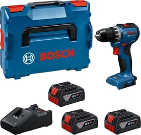 Bosch Professional PRO GSR 18V-52 Akku-Bohrschrauber inkl. L-Boxx + 3 Akkus 5.0Ah
