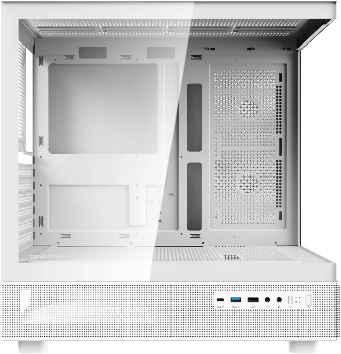DarkFlash DPX90 White, Glasfenster