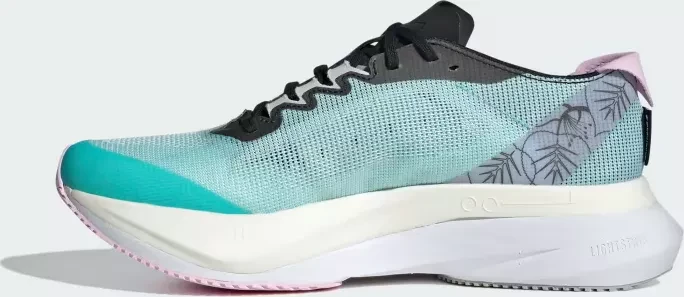 adidas Adizero Boston 12 flash aqua/zero metallic/orchid fusion (Herren)