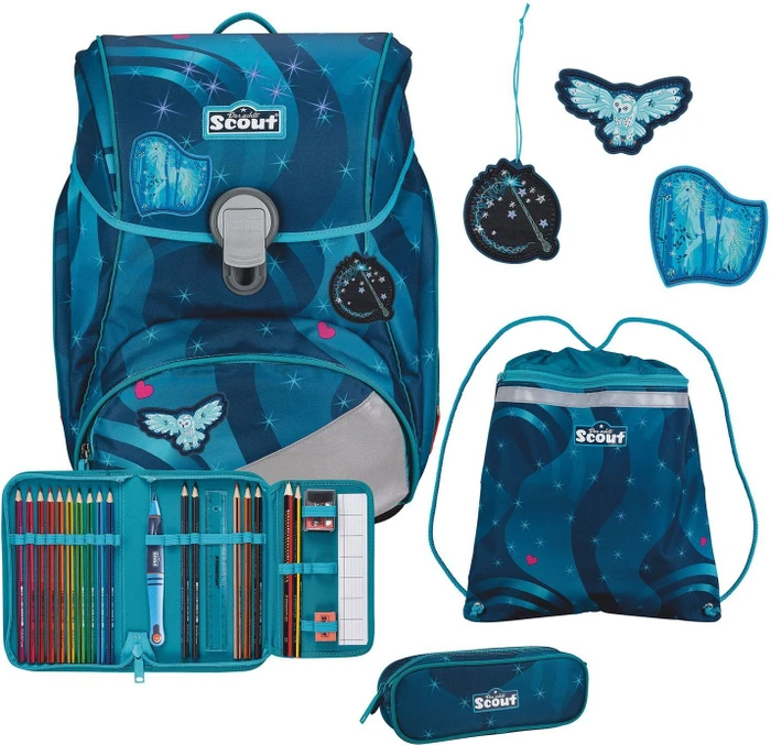 Scout Alpha LED Heaven Schultaschen-Set, 4-tlg.