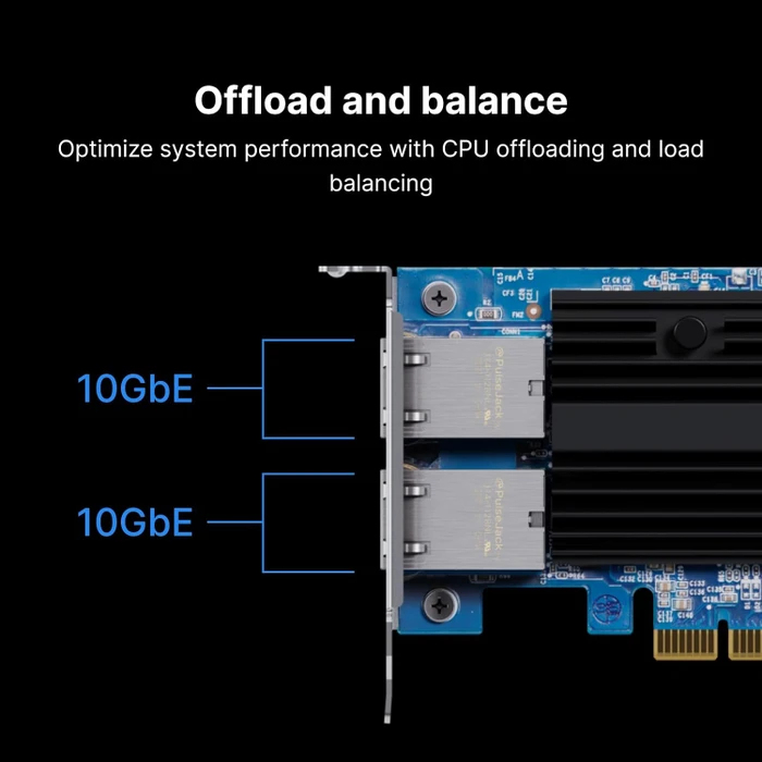 Synology LAN-Adapter, 2x RJ-45, PCIe 3.0 x8
