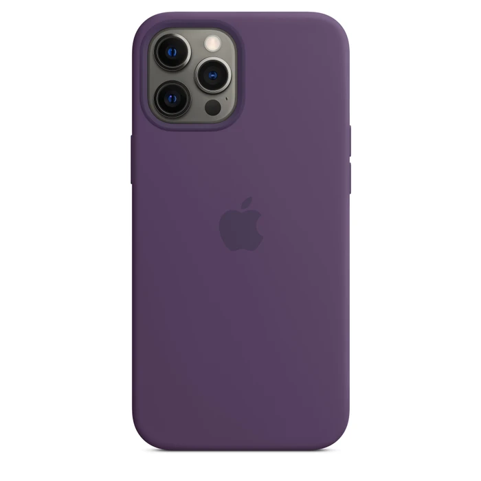 Apple Silikon Case mit MagSafe für iPhone 12 Pro Max Amethyst
