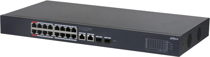 Dahua CS42 Rackmount Gigabit Smart Switch, 16x RJ-45, 2x RJ-45/SFP, 240W PoE++