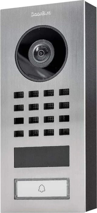 DoorBird D1101V IP Video-Türsprechanlage, Edelstahl V4A, gebürstet, Aufputz