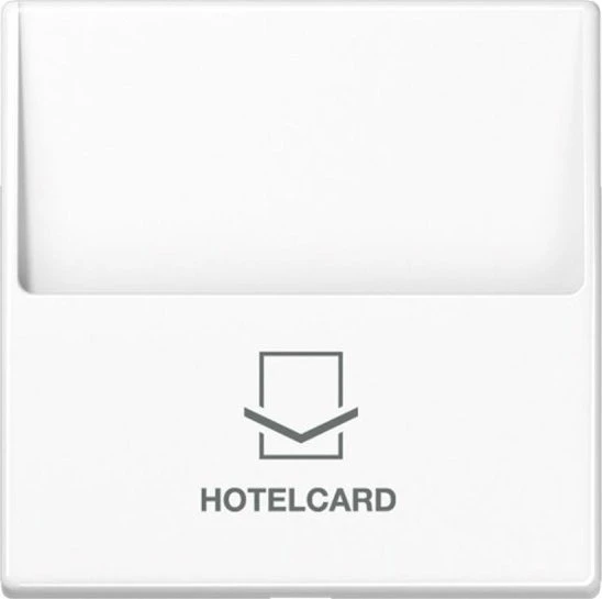 Jung Serie A Hotelcard-Schalter ohne Taster-Einsatz, alpinweiß