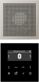 Jung Serie LS Smart Radio DAB+ Bluetooth Set Mono, edelstahl