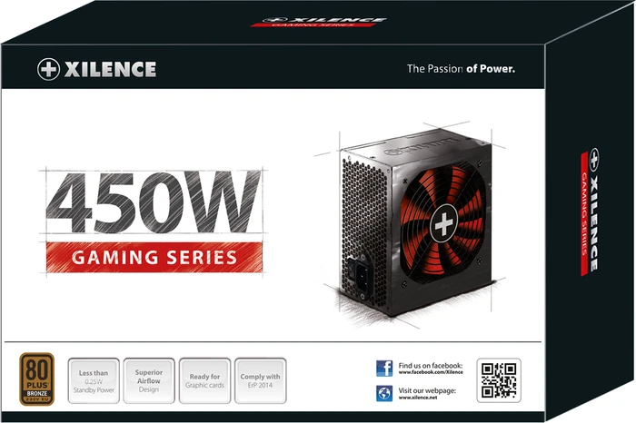 Xilence Gaming Series XP450R10 450W, ATX 2.4