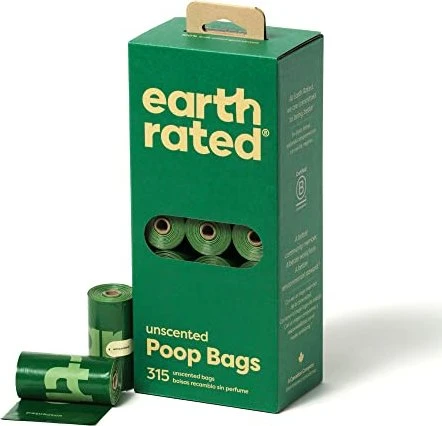Earth Rated Hundekotbeutel Nachfüllrollen, parfümfrei, 315 Stück