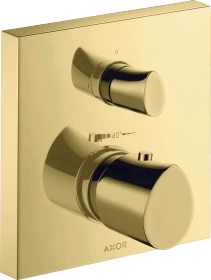 Hansgrohe AXOR Starck Organic Thermostat Unterputz mit Absperrventil polished brass