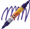 Molotow ONE4ALL Twin 1.5/4mm Acrylmarker dunkelviolett Vorschaubild