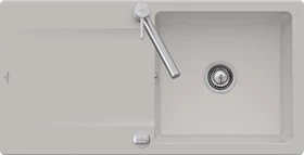 Villeroy & Boch Siluet 60 Einbau Becken reversibel mit Ablauffernbedienung steam