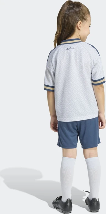 adidas Italien 2026 Auswärtsausrüstung kurzarm aeroblue (Junior)