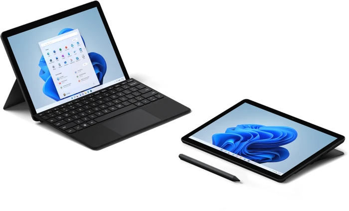 Microsoft Surface Go 3, Mattschwarz, Pentium Gold 6500Y, 8GB RAM, 128GB