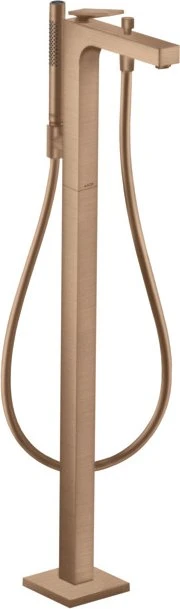 Hansgrohe Axor Citterio mit Hebelgriff und Rautenschliff brushed red gold