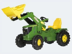rolly toys rollyFarmtrac John Deere 6210R Trettraktor mit Frontlader grün