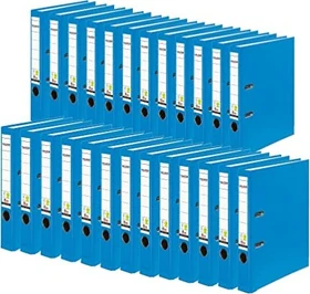 Falken Color Ordner 2-Ring PP, 50mm, A4, aqua, 25er-Pack