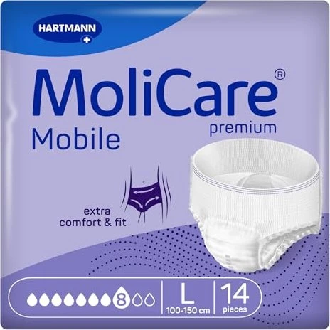 Hartmann MoliCare Premium Mobile 8 Tropfen Schutzhose Größe L, 14 Stück