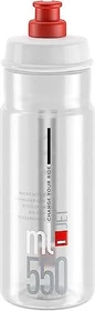 Elite Jet Trinkflasche 550ml clear/red logo
