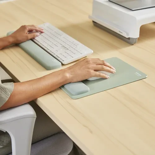 Fellowes Breyta XL Mausepad mit Handgelenkauflage, 280x210mm, grün