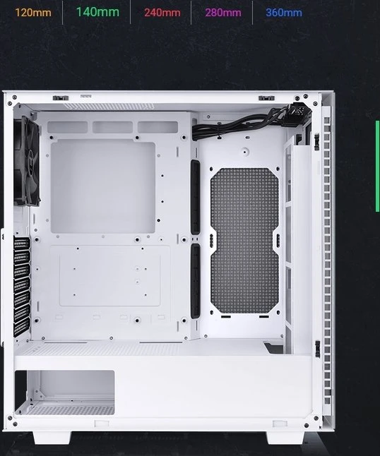 Thermaltake Divider 300 TG Snow Edition, weiß, Glasfenster