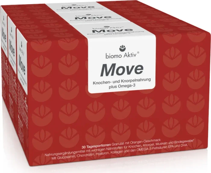 biomo pharma Aktiv Knochen- und Knorpelnahrung Granulat Portionsbeutel, 90 Stück