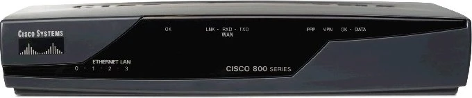 Cisco 876 Router, 4x RJ-45, Security Bundle with Plus Feature Set