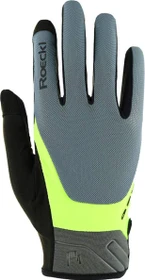 Roeckl Mori 2 Fahrradhandschuhe hurricane grey/fluo yellow